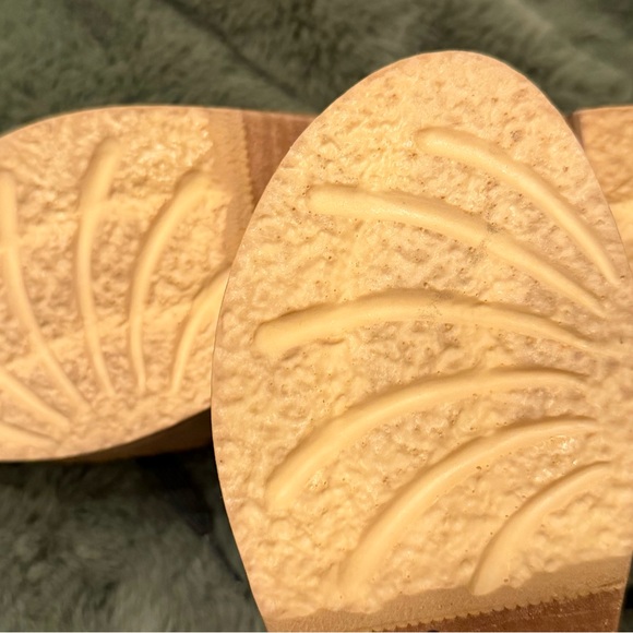 No. 6, Leopard Print Lace Up Women's Wooden Sandals, Size 38/7.5 - Picture 8 of 12